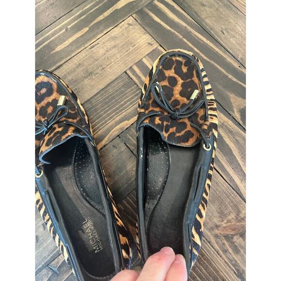 Michael Kors Animal Print Textured Loafer Women 6 Mobwife Old money Resort Club - Picture 3 of 14